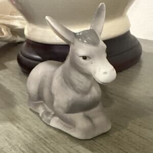 Vintage Lefton 00332 The Christopher Collection Donkey Replacement Nativity‎